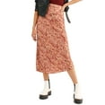 thumbnail image 1 of Free People Normani Snake Print Silky A-line Skirt Rust/Cream ( 4 ), 1 of 2