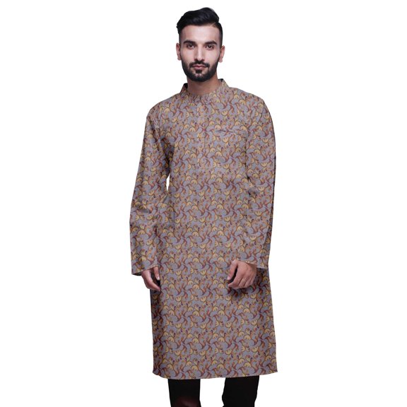 Atasi Indian Long Kurta For Mens Summer Wear Cotton Poplin Wedding Kurta Shirt