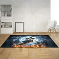 thumbnail image 2 of Happy Halloween Bulldog Witch Pumpkins Bats Indoor Rug Dog Lover Gifts Idea Carpet Living Bed Room Sofa Home Decor - 13012, 2 of 5