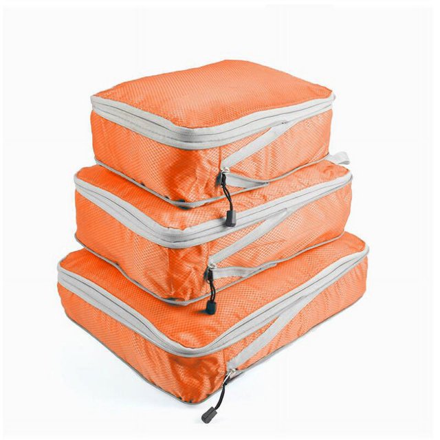MesaSe 3 Pcs Sac de Rangement de Voyage - 3 Pcs Sac de Tri de Bagages Multifonction Imperméable Sac de Compression de Voyage