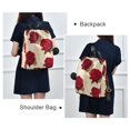 thumbnail image 7 of Roses Flowers Floral Travel Laptops Backpack for Women Anti-theft Casual Work Bag Daypack Lightweight Laptop Bag, 7 of 7