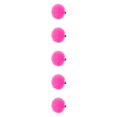 thumbnail image 2 of Guardoinrt Nouveau Faux Pompons Chouchou Élastique Porte-Queue Bandeau rose Rouge P 5Ensemble, 2 of 6