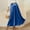 Blue, variant on LSLJS Womens Satin Skirt Drawstring Elastic Waist Maxi Skirts Flowy Fashion Solid Color Long Skirt, S-2XL