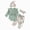 R635-Green, variant on NOLDARES Baby Girl Newborn Fall Winter Outfits 3Pcs Set Long Sleeve Romper Bell Bottom Pants Headband Clothes,Green,0-3 M