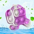 thumbnail image 2 of Simple Sensory Toy Fidget Dimple Toy Keychain, Silicone Bubbles Flipping Board Toy, Stress Relief Dimple Fidget Toy for Concentration Training, Hand Exercise Educational Toy for Kids Adults (#13), 2 of 8