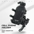 thumbnail image 3 of lyrlody Adjustable Motorcycle Phone Mount Holder Shock Absorber, Anti Slip Silicone, 360 Rotation, 8 Claw Fixation, Compatible with Most Phones, 3 of 6