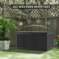 thumbnail image 6 of PATIOEASY 260 Gallon Outdoor Storage Box Waterproof Lockable Resin Deck Box, Patio Storage Bin for Storing Furniture, Tools, UV-Resistant Black, 6 of 8