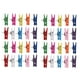 thumbnail image 1 of Pinzas de Empuje con Clips de Madera Pinzas de Empuje Tachuelas Chinchetas, para Corcho Tableros Pared de Fotos Notas para Uso En Oficina Casa Escuela Multicolor 40 Piezas, 1 of 8