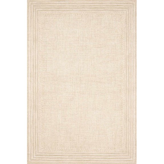 BoutiqueRugs Kayoko Traditional, Transitional Area Rug - Ivory, Off White - 5' x 7'6"