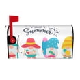 thumbnail image 2 of Fotbe Gnomes Summer Mailbox Covers Post Letter Box Cover Garden Decor Standard Size-25.5x21 in, 2 of 9
