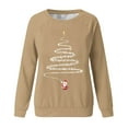 thumbnail image 3 of Craaazy Christmas Fashion Long Sleeve Round Neck Gifts Shirts for Women Christmas Printing Loose Blouse Capless Sweatshirts Top, 3 of 4