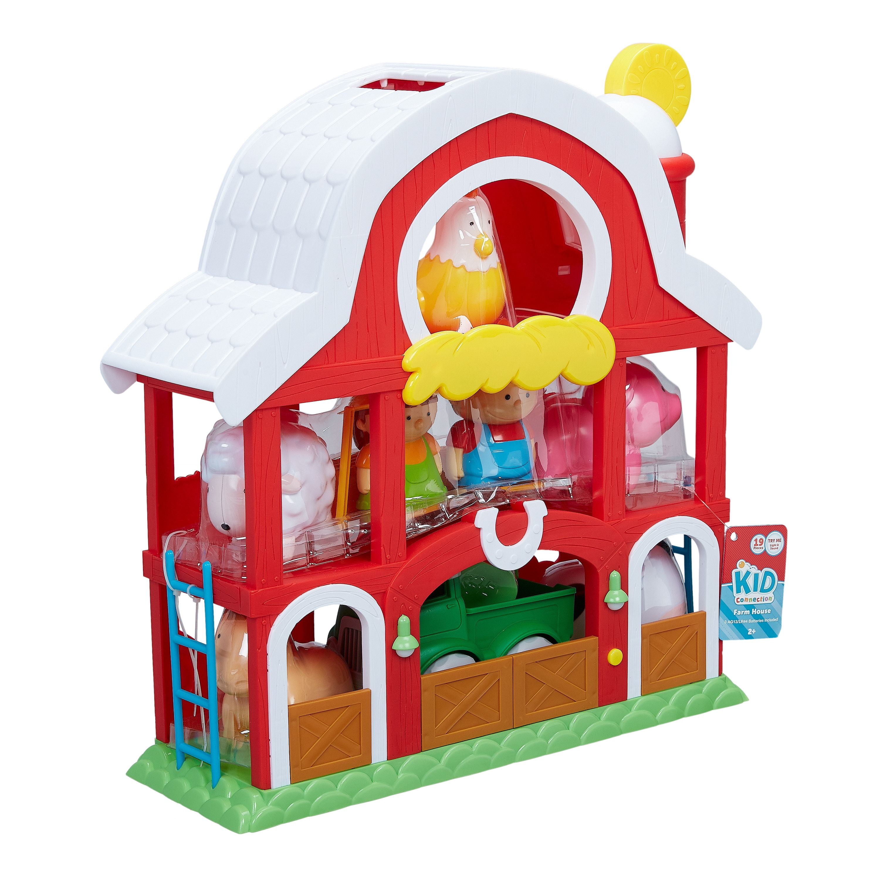 Kids Farm Play Set Pretend Toy Animals Barn Truck Toddler Boy Girl Gift New 