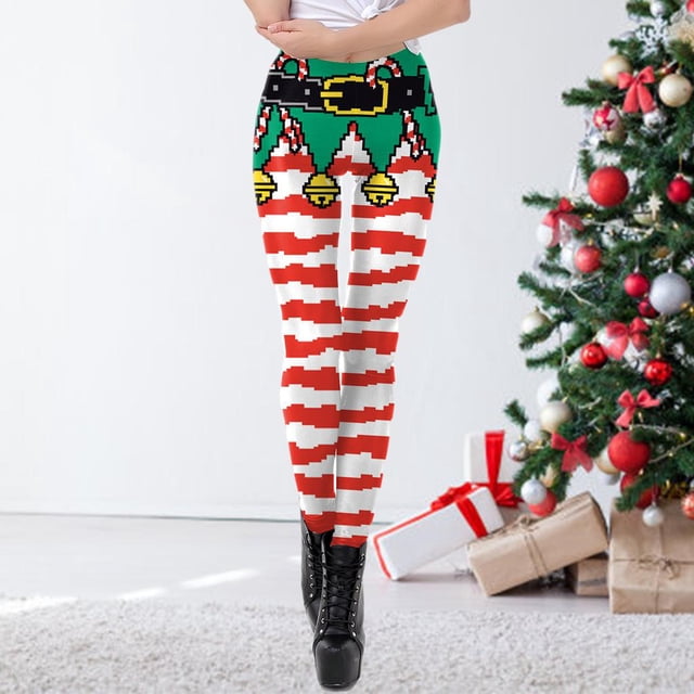 Leggings ajustados Macarena Polainas de las mujeres Navidad Talla L