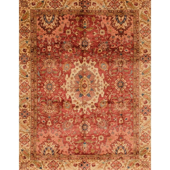 Ahgly Company Machine Washable Indoor Rectangle Abstract Orange Area Rugs, 2' x 3'