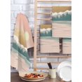 thumbnail image 4 of Boho Mountains Kitchen Dish Towels for Drying Dishes Set of 2, Abstract Gold Sun Forest Landscapae Waffle Weave Microfiber Hand Tea Bathroom Towels Quick Dry & Absorbent Towel 15.7x23.6, 4 of 7