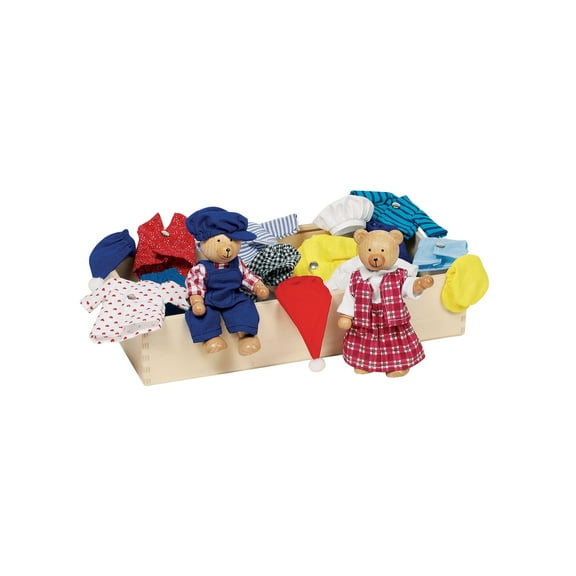 Holztiger > Dress Up Bears Fun Box Wooden Toy Set