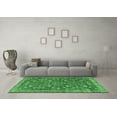 thumbnail image 3 of Ahgly Company Indoor Round Persian Emerald Green Traditional Area Rugs, 5' Round, 3 of 4