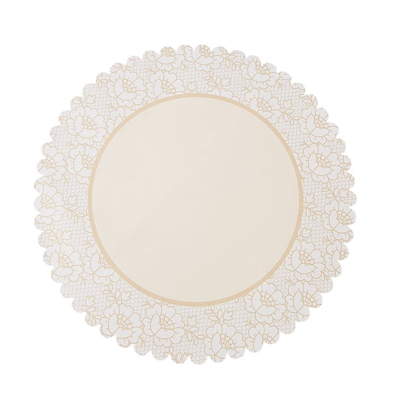 Fun Express Shabby Chic Lace Placemats, Bulk Set of 50, Disposable Paper