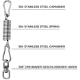 thumbnail image 2 of Silla colgante de resorte para silla de huevo, resorte oscilante para silla colgante, capacidad de carga de hasta 25 kaili Sencillez, 2 of 5