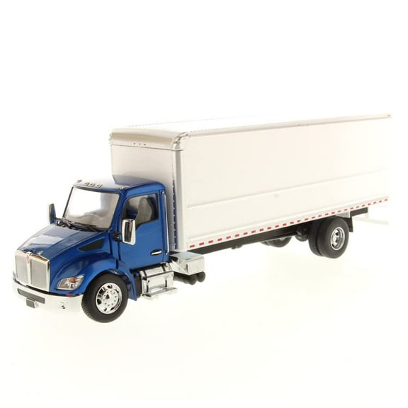 Kenworth T280 with Supreme Signature Van Truck Body Blue and White "Transport Series" 1/32 Diecast Model by Diecast Masters