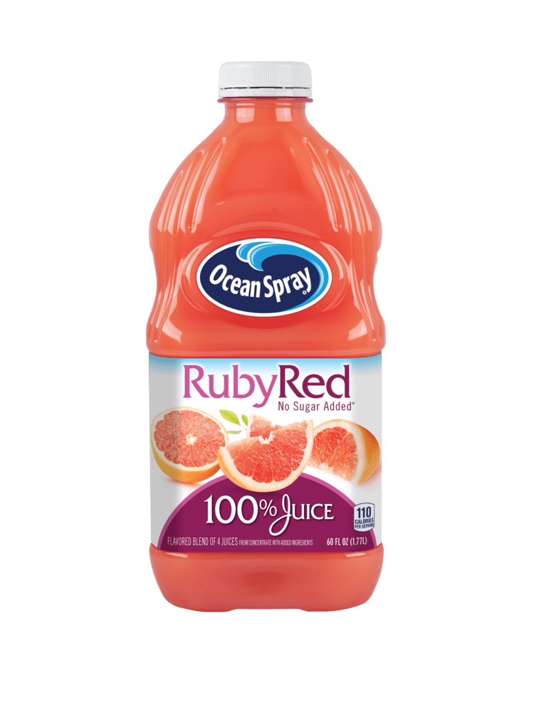 Ocean Spray 100% Juice, Ruby Red Grapefruit, 60 Fl. Oz.