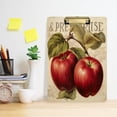 thumbnail image 5 of Coolnut Acrylic Clipboards with Low Profile Clip, A4 Standard Size 9" x 12.5" File Holder for Writing Drawing, Clip Boards for Doctors Offices, Vintage Apples Gifts, 5 of 7