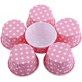 thumbnail image 7 of The Baker Celebrations 100 Pink Polka Dots Baking Cups, Cupcake Holder, 100 Count, 7 of 7