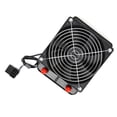 thumbnail image 4 of CPU Fan, Fast Heat Dissipation Aluminum Alloy Heat Sink Radiators Fan  for Industrial Control Cabinet for Air Conditioner Evaporator for Computer, 4 of 7