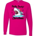 thumbnail image 3 of Inktastic Shark Holly Jawly Christmas Long Sleeve T-Shirt, 3 of 5