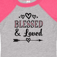 thumbnail image 4 of Inktastic Blessed and Loved Baby Girl Girls Baby Bodysuit, 4 of 5