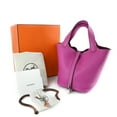thumbnail image 1 of Pre-Owned HERMES Picotin Lock PM Handbag/Tote Bag in Taurillon Clemence Leather with... (Good), 1 of 15