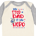 thumbnail image 4 of Inktastic Memorial Day My Step Dad is My Hero Boys or Girls Long Sleeve Baby Bodysuit, 4 of 5