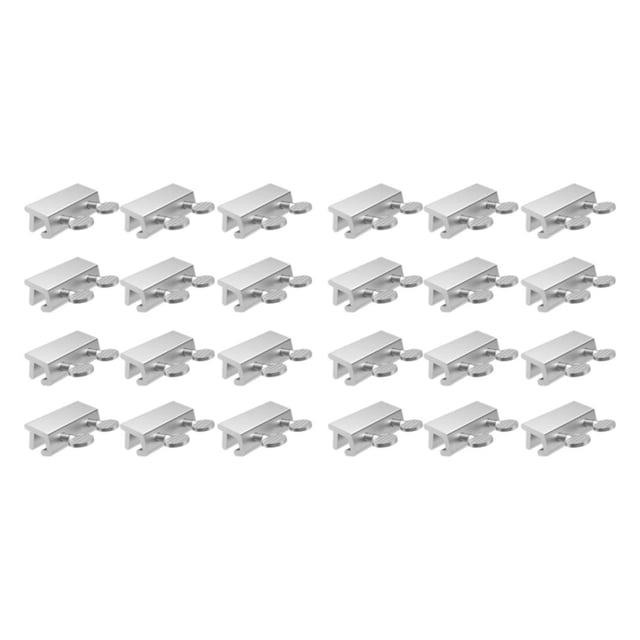 Cerraduras para puertas corredizas Riwesomey 12 unids/set Acero inoxidable Plateado Estilo largo