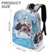 thumbnail image 3 of Frozen: Elsa Princesa del Hielo-theme Backpack, Campus style schoolbag Bookbag with Adjustable Shoulder Straps And Large Zip Compartment, Unisex Travel Bags.42x30x15cm, 3 of 6
