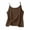 Brown, variant on Bovxnpu Womens Plus Size Tops, Women Summer Cotton Linen Cami Top Checkered Tank Top Casual Loose Trendy Sleeveless Basic Tee M