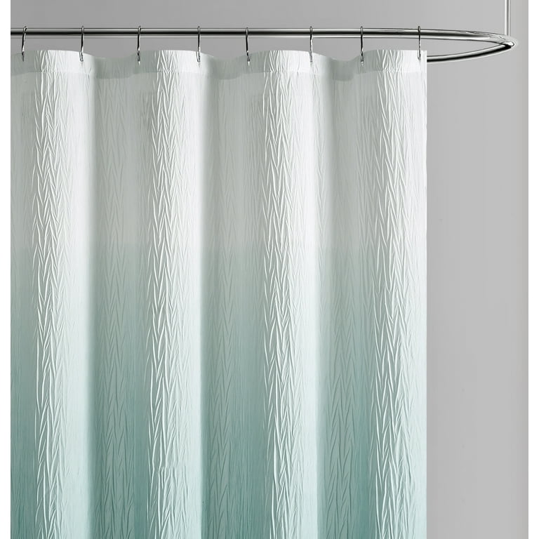 Ombre Blue Shower Curtain Sets with Hooks, Waterproof Shower Curtains for  Bathroom, Textured Fabric …See more Ombre Blue Shower Curtain Sets with