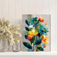 thumbnail image 2 of Mid Century Modern Floral Canvas Print, Botanical Wall Art, Above Bed Aesthetic Home Decor, 2 of 8