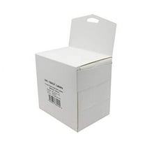 Infi-Touch Labels 3 inch Round Permanent Color-Code Dot Stickers, 500 per Dispenser Box (White)