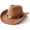 Khaki, variant on Western Cowboy Hat for Kids Girls with Heart Shaped Buckle Blet Cowgirl Hat Rodeo Party Hats
