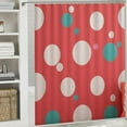 thumbnail image 6 of Pratyus Polka Dots Shower Curtain for Bathroom Decor with Hooks, Washable Polyester Fabric Shower Curtain for Bathroom Decoration 36"x72, 6 of 7