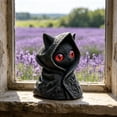 thumbnail image 4 of The Mysterious Cape Cats Statue Dressed In A Cape Is A Gothic-style Blacks Cats Statue., 4 of 5