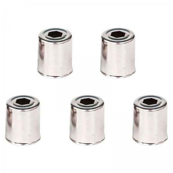 Lipstore Capuchon de Remplacement pour Micro-Ondes 2x5x Pièces de Four Résistantes à l'Usure pour Restaurant Bureau Gris Foncé 18x15mm