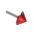 thumbnail image 3 of Milling Cutter, Edge Cutting Tool, 90 Degree Cutter Notch Woodwork Woodworking Cutting Tool 3D V Shape Groove Sharpen Bit Chamfer Bit 6mm For Industry, 3 of 8