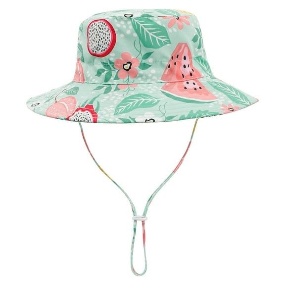 Fancifize Baby Sun Hat UPF 50 Sun Protective Toddler Bucket Hat Summer Kids Beach Hats Wide Brim Outdoor Play Hat for Boys Girls