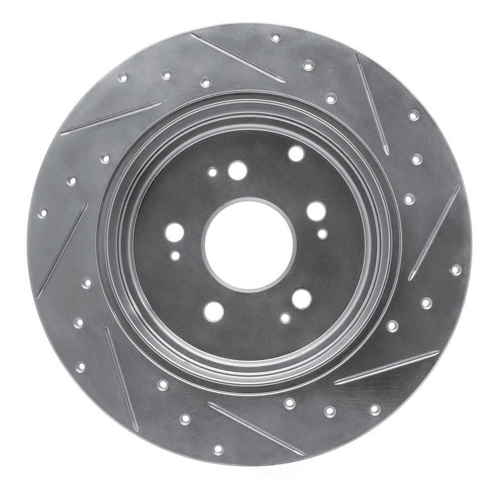 Dynamic Friction Company 631-59052L DFC Brake Rotor - Drilled And Slotted - Silver
