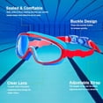 thumbnail image 3 of KAILIMENG - Gafas de natación para niños, sin fugas, antiniebla, protección UV, con clip para la nar multicolor, 3 of 9