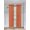 ORANGE, variant on Gorgeous Home Linen 2pc Orange Rod Pocket Window Curtain Semi-Sheer Light Filtering 55" wide X 95" Set of 2