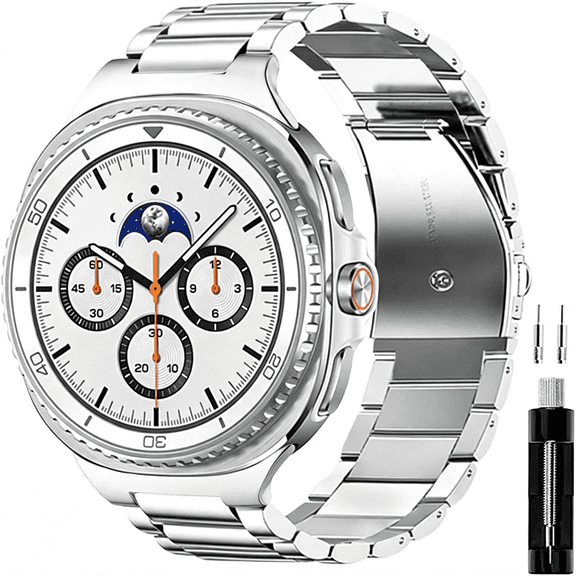 DESIGNICE No Gap Stainless Steel Band Compatible with Galaxy Watch Band 9 8 7 6 5 4 Classic Fe Pro Ultra 40Mm 44Mm 46Mm 43Mm 47Mm 45Mm 42Mm Replacement Men Women Milanese Metal Elegant Casual