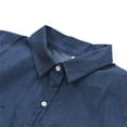 thumbnail image 4 of Sunloudy, blusa vaquera para mujer, vestido de manga larga, informal, con cuello vuelto, ropa de calle, minivestido, ropa holgada con botones Sunloudy  S M L XL XXL, 4 of 10