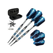 Viper Astro Tungsten Soft Tip Darts Blue Rings 16 Grams with Travel Case, Blue